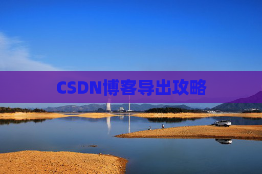 CSDN博客导出攻略